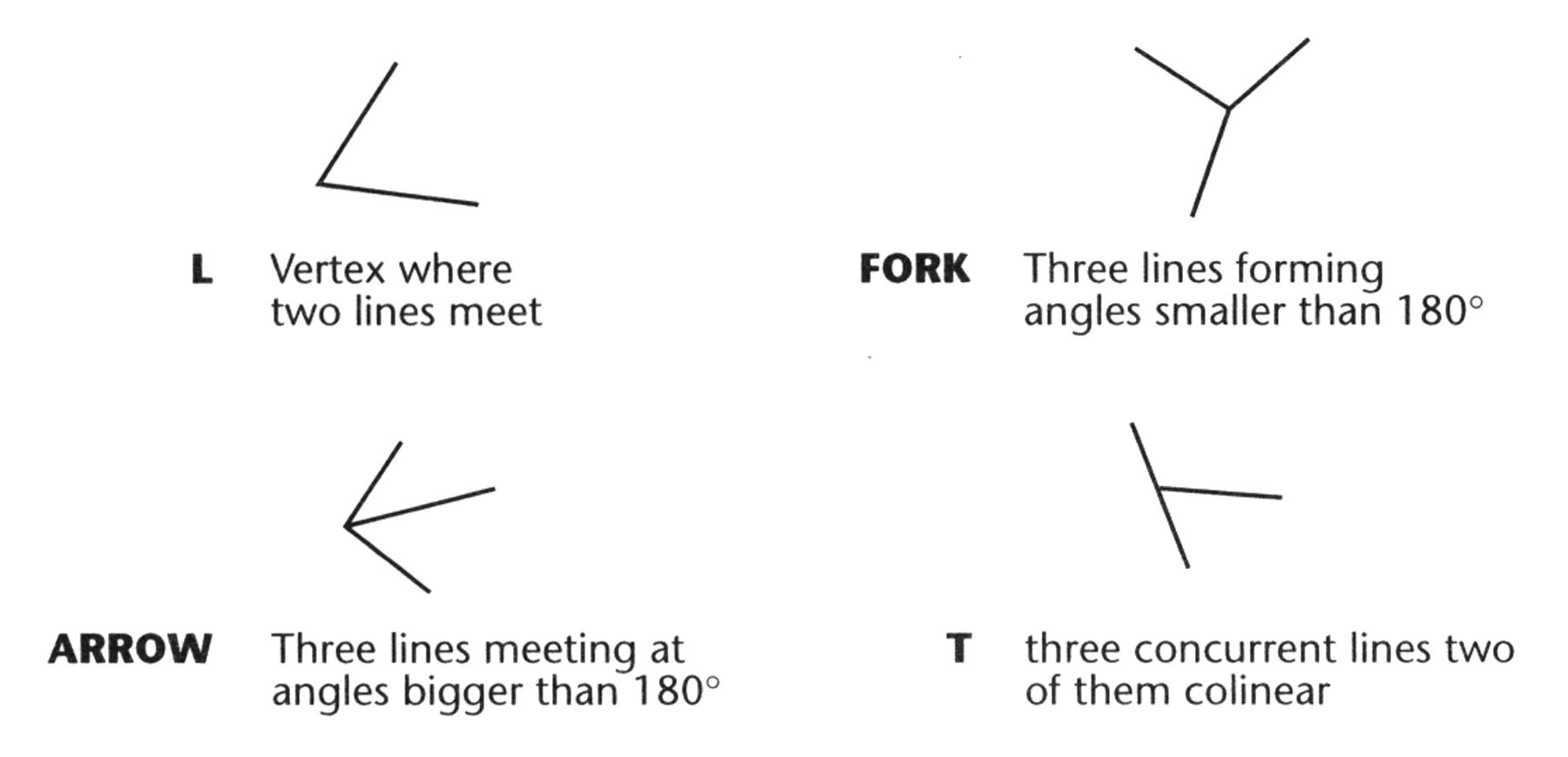 places where line segments come together